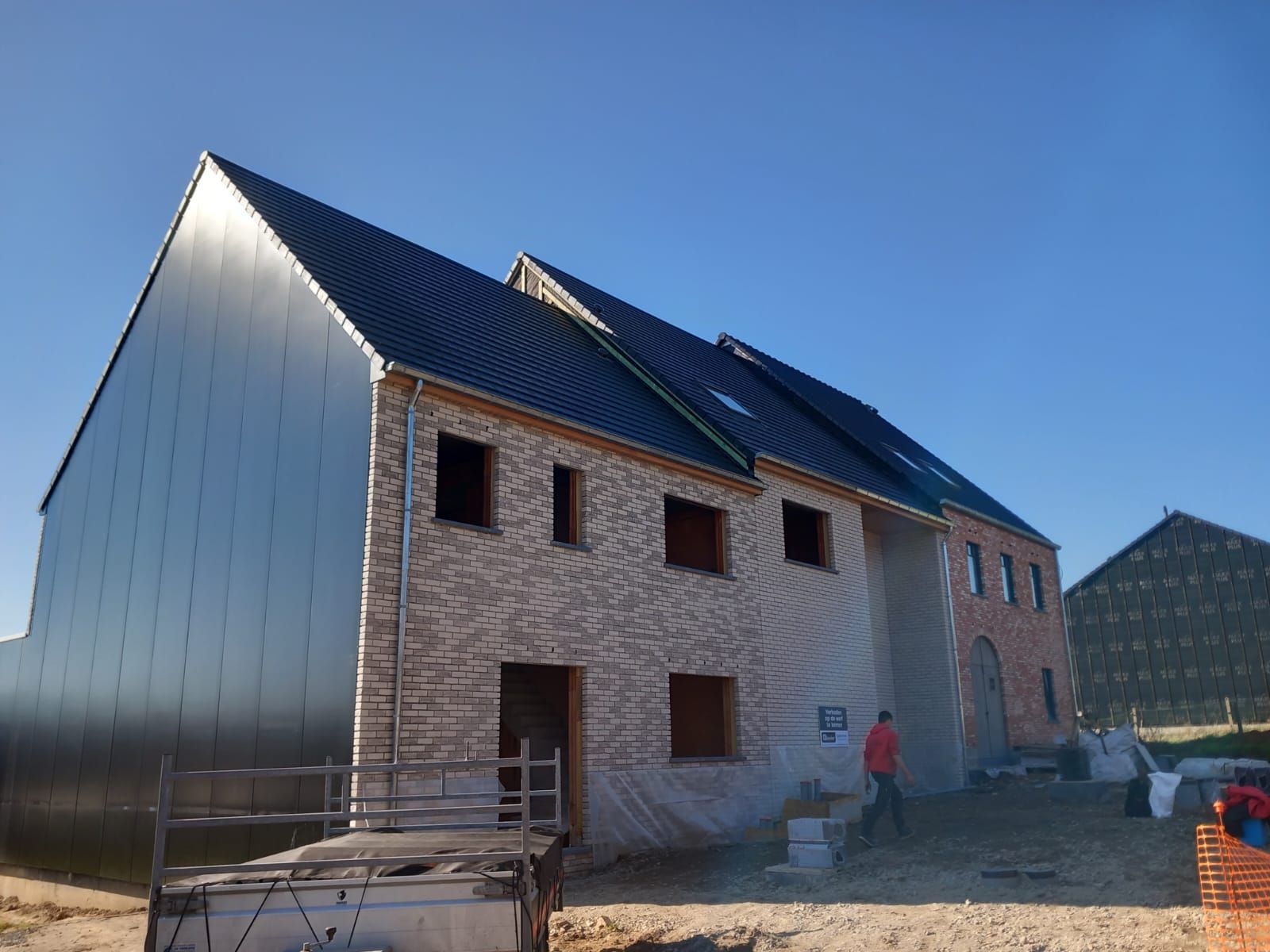Portfolio: vakwerk in hellende daken before